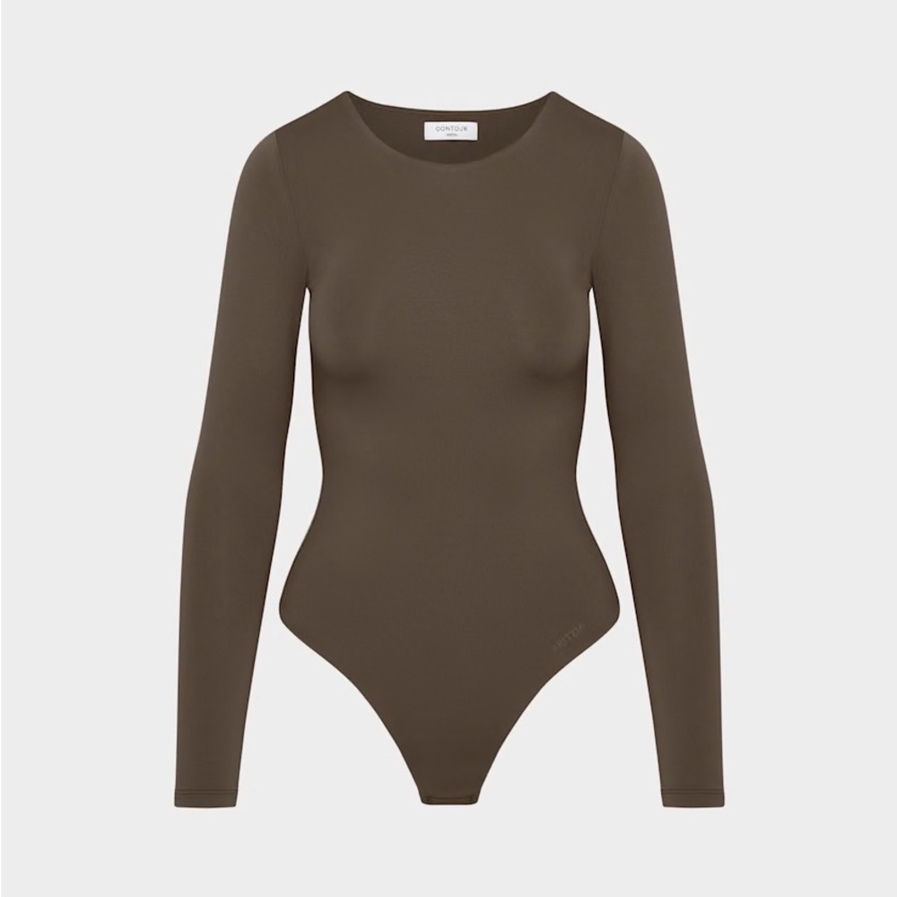 Aritzia long sleeve bodysuit brown